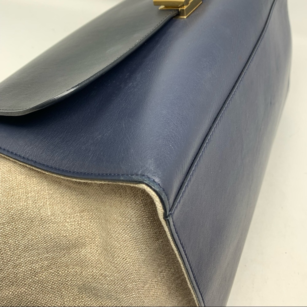 AUTHENTIC CELINE Trapeze Black Multi Shoulder Bag - Picture 7 of 15